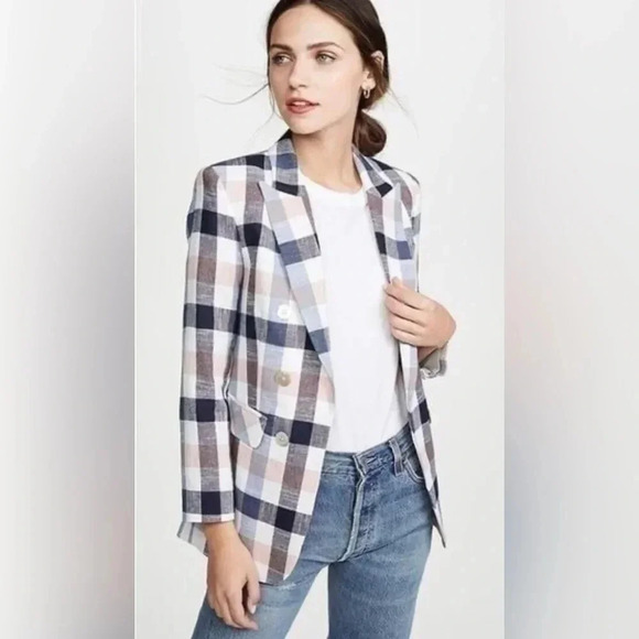 NWOT Veronica Beard schoolboy Gingham blazer- size 4 - Picture 3 of 14